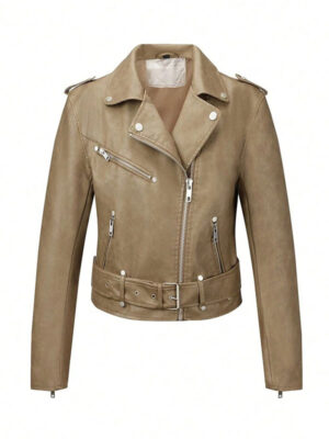 Women's Slim Fit Faux Leather Jacket