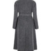 Women's Grey Belted Long Wool Coat