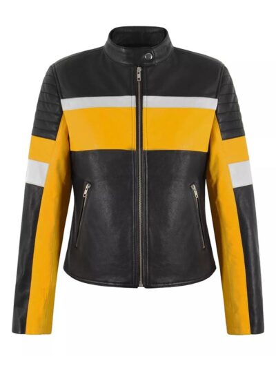 Women's Classic Biker Leather Jacket