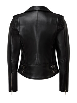 Women's Slim Fit Black Biker Jacket