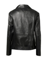 Women's Black Biker Leather Jacket