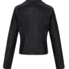 Women's Black Studded Leather Jacket