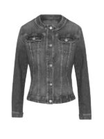 Women's Black Washed Denim Jacket