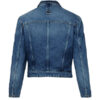 Women's Blue Cargo Cropped Denim Jacket