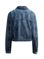 Women's Pixel Style Blue Denim Jacket