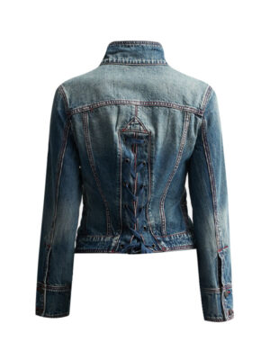 Women's Blue Short Body Denim Jacket