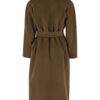 Women's Brown Wool Trench Coat