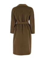 Women's Brown Wool Trench Coat