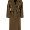 Women's Brown Wool Trench Coat