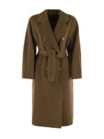 Women's Brown Wool Trench Coat