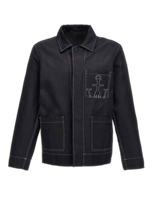 Women's Black Workwear Polyester Jacket