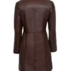 Women's Dark Brown Leather Coat