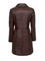 Women's Dark Brown Leather Coat