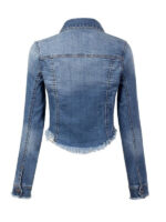 Women's Cropped Blue Denim Jacket