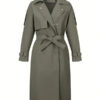 Women's Double Breasted Cotton Trench Coat