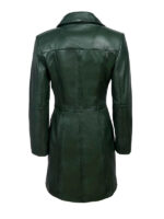 Women's Green Knee Length Coat