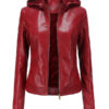 Women’s Fur Lining Faux Leather Jacket