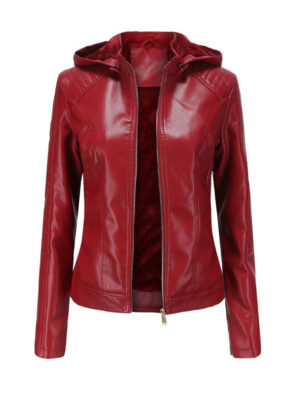 Women’s Fur Lining Faux Leather Jacket