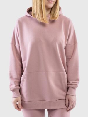 Women's Light Pink Pullover Hoodie