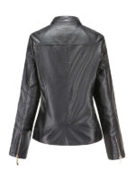 Women's Quilted Shoulder Faux Jacket