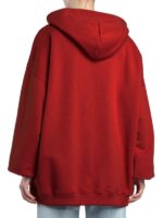 Women's Maroon Oversized Fleece Hoodie