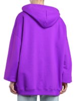 Women's Oversized Purple Fleece Hoodie