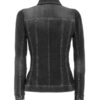 Women's Slim Fit Black Denim Jacket