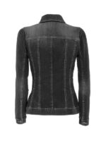 Women's Slim Fit Black Denim Jacket