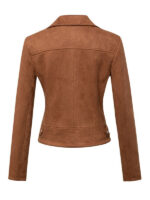 Women's Brown Biker Leather Jacket