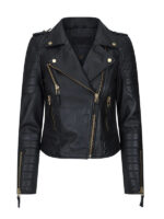 Women's Slim Fit Golden Zipper Jacket