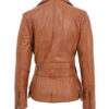 Women's Hip Length Biker Jacket