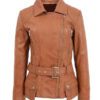 Women's Hip Length Biker Jacket