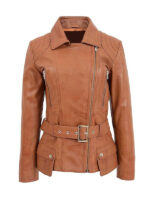 Women's Hip Length Biker Jacket