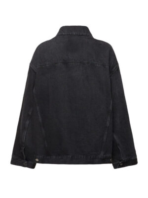 Women's Casual Black Denim Jacket