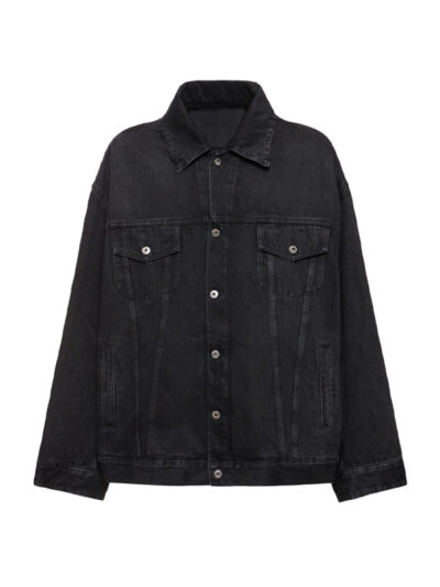 Women's Casual Black Denim Jacket