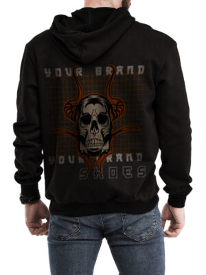 Men's Skull Black Pullover Hoodie