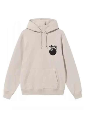 8 Ball Beige Pullover Hoodie