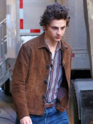 A Complete Unknown 2025 Timothee Chalamet Brown Jacket