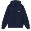 Navy Blue Pullover Fleece Hoodie