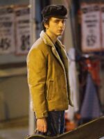 Timothee Chalamet Suede Sharling Jacket