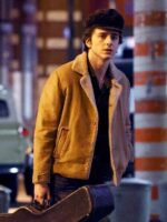 Timothee Chalamet Suede Sharling Jacket