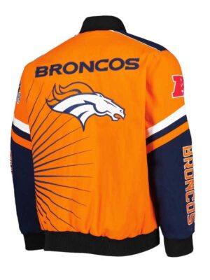 Broncos Carl Banks Extreme Redzone Satin Jacket