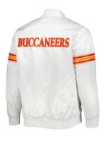 Buccaneers White Satin Bomber Jacket