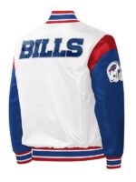 Buffalo Bills Throwback Warm Up Pitch Satin Jacket