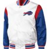 Buffalo Bills White And Blue Satin Jacket