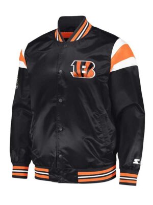 NFL Cincinnati Bengals Black Varsity Jacket