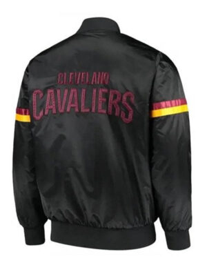 The Champ Cleveland Cavaliers Starter Black Satin Jacket