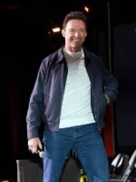 Hugh Jackman Blue Bomber Jacket