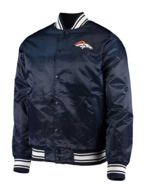 Denver Broncos Classic Navy Satin Jacket