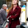 Elle Fanning Acomplete Unknown Marron Peacoat